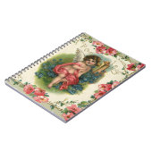  Valentijnsdag Victoriaans Cherub op telefoon Notitieboek (Linkerzijde)