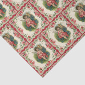  Valentijnsdag Victoriaans Cherub op telefoon Tissuepapier (Detail)