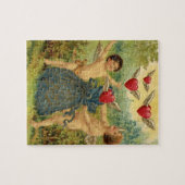 Valentijnsdag, Victoriaans Cherubs Harten Legpuzzel (Horizontaal)
