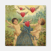 Valentijnsdag, Victoriaans Cherubs Harten Magneet (Voorkant)