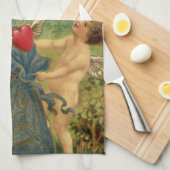  Valentijnsdag, Victoriaans Cherubs Harten Theedoek (Quarter Fold)