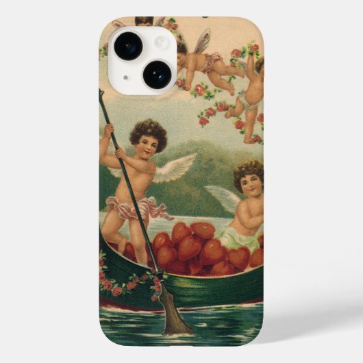 Valentijnsdag, Victoriaans Cherubs in Boot Case-Mate iPhone Case (Achterkant)