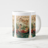  Valentijnsdag, Victoriaans Cherubs in Boot Grote Koffiekop (Voorkant rechts)