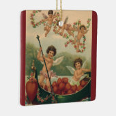 Valentijnsdag, Victoriaans Cherubs in Boot Keramisch Ornament (Rechts)