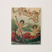  Valentijnsdag, Victoriaans Cherubs in Boot Legpuzzel (Verticaal)