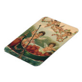 Valentijnsdag, Victoriaans Cherubs in Boot Magneet (Linkerzijde)