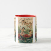  Valentijnsdag, Victoriaans Cherubs in Boot Mok (Midden)