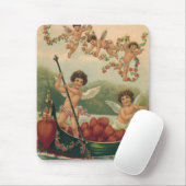  Valentijnsdag, Victoriaans Cherubs in Boot Muismat (Met muis)