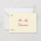  Valentijnsdag, Victoriaans Cherubs in Boot Notitiekaartje (Achterkant)