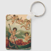  Valentijnsdag, Victoriaans Cherubs in Boot Sleutelhanger (Achterkant)