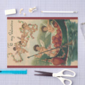  Valentijnsdag, Victoriaans Cherubs in Boot Tissuepapier (Craft)