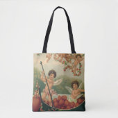  Valentijnsdag, Victoriaans Cherubs in Boot Tote Bag (Voorkant)