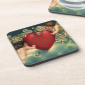  Valentijnsdag Victoriaans Cherubs in de hemel Drankjes Onderzetter (Linkerzijde)