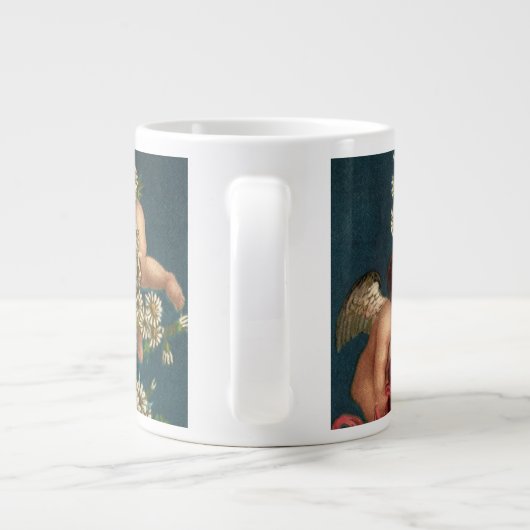  Valentijnsdag Victoriaans Cherubs in de hemel Grote Koffiekop (Achterkant)