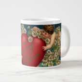  Valentijnsdag Victoriaans Cherubs in de hemel Grote Koffiekop (Voorkant rechts)