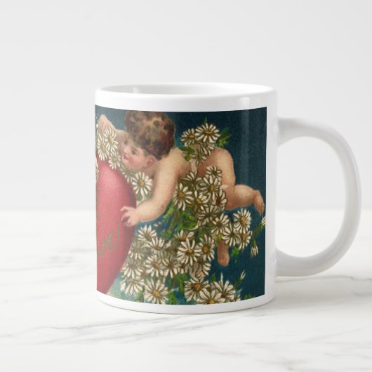  Valentijnsdag Victoriaans Cherubs in de hemel Grote Koffiekop (Rechts)