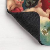 Valentijnsdag Victoriaans Cherubs in de hemel Muismat (Hoek)