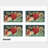  Valentijnsdag Victoriaans Cherubs in de hemel Rechthoekige Sticker (Vel)