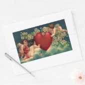  Valentijnsdag Victoriaans Cherubs in de hemel Rechthoekige Sticker (Envelop)
