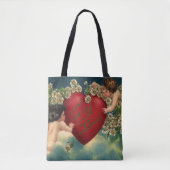 Valentijnsdag Victoriaans Cherubs in de hemel Tote Bag (Voorkant)