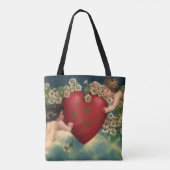 Valentijnsdag Victoriaans Cherubs in de hemel Tote Bag (Achterkant)