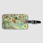  Valentijnsdag Victoriaans Cupids Hartboom Bagagelabel (Voorkant (horizontaal))