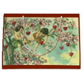  Valentijnsdag Victoriaans Cupids Hartboom Groot Cadeauzakje (Voorkant)