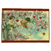 Valentijnsdag Victoriaans Cupids Hartboom Groot Cadeauzakje (Achterkant)
