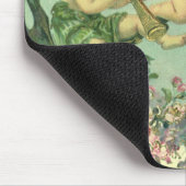  Valentijnsdag Victoriaans Cupids Hartboom Muismat (Hoek)