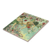 Valentijnsdag Victoriaans Cupids Hartboom Tegeltje (Zijkant)