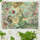  Valentijnsdag Victoriaans Cupids Hartboom Theedoek (Gevouwen)