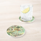  Valentijnsdag Victoriaans Cupids Hartboom Zandsteen Onderzetter (Zijkant)