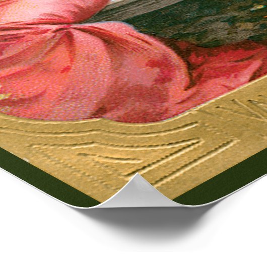  Valentijnsdag, Victoriaans dame met Cherub Poster (Hoek)