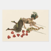  Valentijnsdag, Victoriaans dame op een schommel Inpakpapier Vel (Voorkant 2)