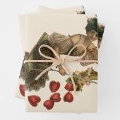  Valentijnsdag, Victoriaans dame op een schommel Inpakpapier Vel (In situ)