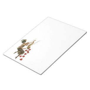 Valentijnsdag, Victoriaans dame op een schommel Notitieblok