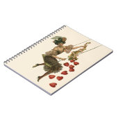  Valentijnsdag, Victoriaans dame op een schommel Notitieboek (Linkerzijde)