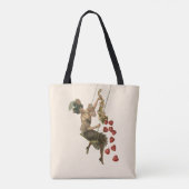 Valentijnsdag, Victoriaans dame op een schommel Tote Bag (Achterkant)