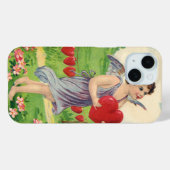  Valentijnsdag, Victoriaans Engel met Hart Case-Mate iPhone Case (Achterkant (horizontaal))