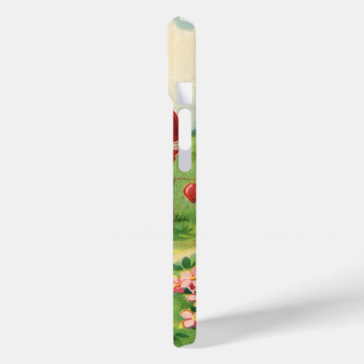 Valentijnsdag, Victoriaans Engel met Hart Case-Mate iPhone Case (Achterkant / Links)
