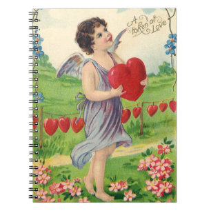  Valentijnsdag, Victoriaans Engel met Hart Notitieboek