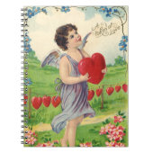  Valentijnsdag, Victoriaans Engel met Hart Notitieboek (Voorkant)