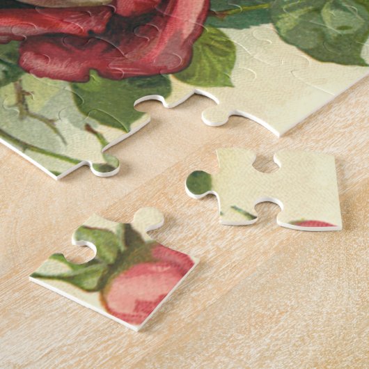  Valentijnsdag, Victoriaans gezichten in Rozen Legpuzzel (Zijkant)