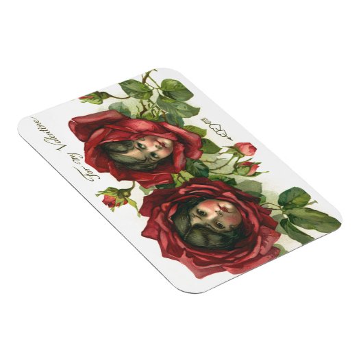 Valentijnsdag, Victoriaans gezichten in Rozen Magneet (Rechterzijde)