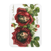 Valentijnsdag, Victoriaans gezichten in Rozen Magneet (Verticaal)