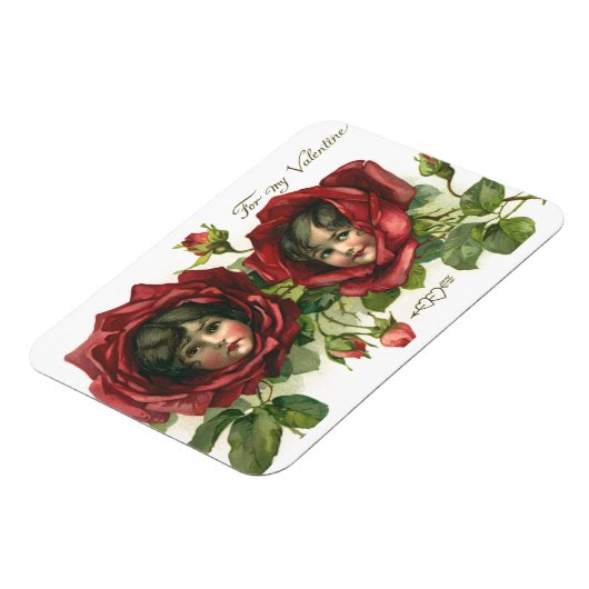  Valentijnsdag, Victoriaans gezichten in Rozen Magneet (Linkerzijde)