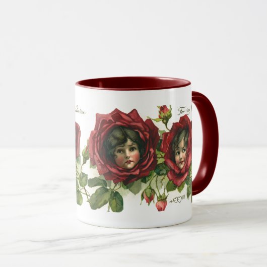  Valentijnsdag, Victoriaans gezichten in Rozen Mok (Voorkant rechts)