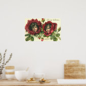 Valentijnsdag, Victoriaans gezichten in Rozen Poster (Keuken)