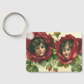  Valentijnsdag, Victoriaans gezichten in Rozen Sleutelhanger (Achterkant)