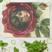  Valentijnsdag, Victoriaans gezichten in Rozen Theedoek (Gevouwen)